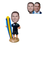 Personalized Custom Bobblehead Surfer