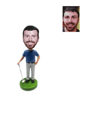 Custom Golfer Bobbleheads Christmas Gift 