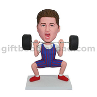 Male Weight Lifter Custom Bobble Head