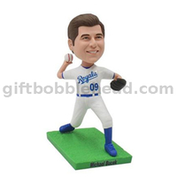Custom Bobblehead Baseball Player Throwing The Ball