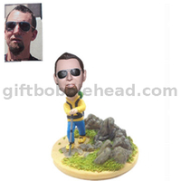 Personalized Custom Bobbleheads Mountaineer Sport Bobble Head Climber
