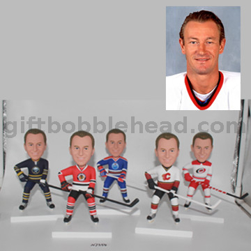 Custom Personalized Hockey Bobblehead in Your Team Jersey