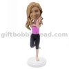 Yoga Bobblehead Gift for Girlfriend Unique Gift Handmade
