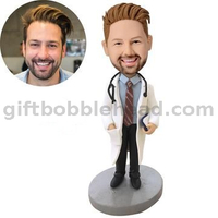 Customized Bobblehead Male Doctor with Stethoscope