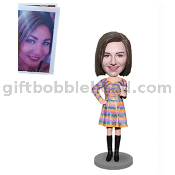 Custom Handmade Gift for Girlfriend Female Bobble Head